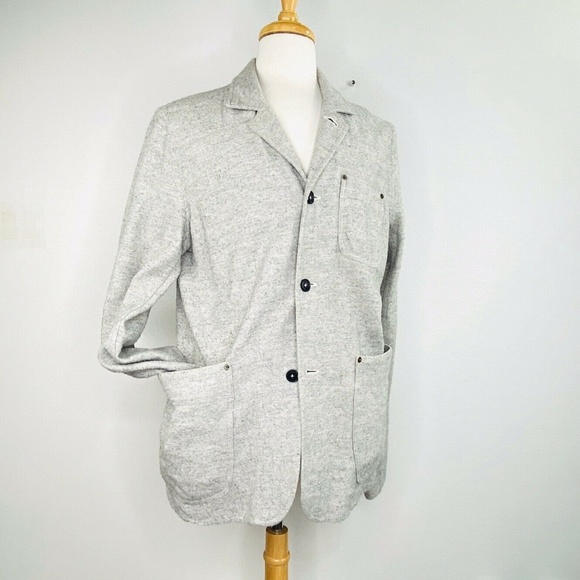 Billy Reid Other - Billy Reid Heirloom Mens Cotton Blend Gray Jacket